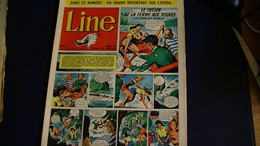 LINE N°  8  Bon état  Mais  Manque Une Vignette Coin Gauche 1955 16 Pages  Grand Format  25 X 31 - Line