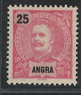 Portugal Angra Azores 1898-1905 "D Carlos I" Condition MH OG #28 - Angra