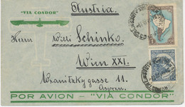 ARGENTINIEN 4.3.1936, Kab.-Condor-Flugpost-Bf "BUENOS AIRES - WIEN" - Posta Aerea