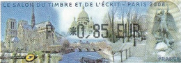 TIMBRES DDISTRIBUTEUR FFAP Salon Du Timbre Et De L'Ecrit 2008  (Lisa 1) - 1999-2009 Illustrated Franking Labels