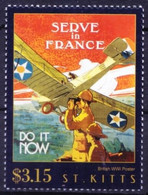 St. Kitts 2015 MNH, British World War I Posters, Serve In France - WW1
