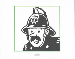 TINTIN Tiré-à-part  Le Pompier - L'Ile Noire - Hergé - Moulinsart 2O11 - Illustrators G - I