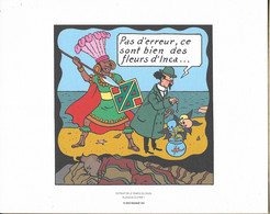 TINTIN Tiré-à-part Extrait De "Le Temple Du Soleil" Planche 23 Strip 1 - Hergé - Moulinsart 2O10 - Illustrateurs G - I