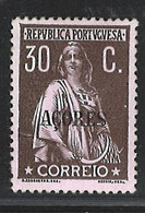 Portugal Azores Stamps |1912-13 | Ceres 30c | #161 | MH OG - Azores