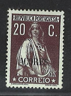Portugal Azores Stamps |1912-13 | Ceres 20c | #160 | MH OG - Azores