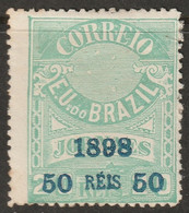 Brazil 1898 Sc 138 Mi 126 Yt 102 MH* Disturbed Gum - Unused Stamps