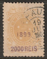 Brazil 1899 Sc 158 Mi 137 YT 111 Used Sao Paulo Cancel - Unused Stamps