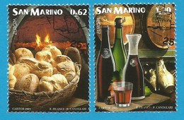 San Marino  2005 Mi.Nr. 2192 / 2193 , EUROPA CEPT / Gastronomie - Gestempelt / Fine Used / (o) - Oblitérés