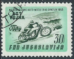 1953 TRIESTE B USATO CORSE AUTOMOTOCICLISTICHE 30 D - RB20 - Afgestempeld