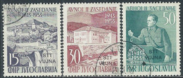 1953 TRIESTE B USATO PARLAMENTO DI JAICE 3 VALORI - RB17-9 - Afgestempeld