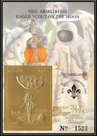 86205 Russia 1995 Netherlands Apollo 11 Armstrong Eagle Scout On The Moon Espace Space OR Gold ** MNH Tirage 2500 ** MNH - Other