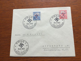 K24 Böhmen Und Mähren 1942 Sst. Von Prag NS-Propaganda - Cartas
