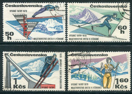 CZECHOSLOVAKIA 1970 Skiing World Championship Used Michel 1916-18 - Gebruikt