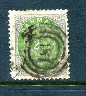 Denmark 1875/95 25 Ore Value Normal Frame  FA 35 Sc 32 Used  Has Thin11715 - Unused Stamps