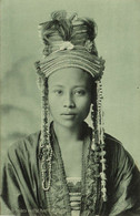 Siam Thailand, Hill Tribe Girl From The North, Jewelry (1910s) Postcard - Thaïland