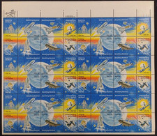 USA United States 1981 Complete Sheet 6 Set Of 8 Stamp Each Astronautics Space Shuttle Sun Moon Facial US$8.64 Ungummed - Etats-Unis