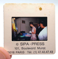 British Royal Family Princess Anne Of England 1989 Color Slide By Cherruault -Sipa Press France Paris - Projecteurs De Films