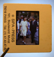 British Royal Family Princess Anne Of England 1989 Color Slide By Cherruault -Sipa Press France Paris - Film Projectors
