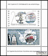 BULGARIA - 2020 -  Polar Researches. 200 Years Since Discovery Of ANTARCTICA - S/S MNH - Neufs