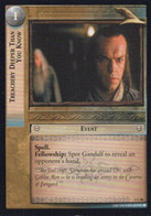 Vintage The Lord Of The Rings: #1 Treachery Deeper Than You Know - EN - 2001-2004 - Mint Condition - Trading Card Game - Lord Of The Rings