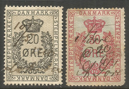 DENMARK. 20o + 30o REVENUES USED - Revenue Stamps