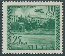 1952 TRIESTE B POSTA AEREA UPU 25 D MH * - RB33-3 - Correo Aéreo