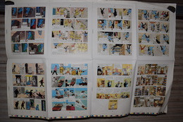 Tintin Le Crabe Aux Pince D'Or Planche D'imprimerie Offset 8 Pgs Anglais Américain 91cm X 63cm - Andere & Zonder Classificatie