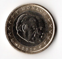 1 Euro  MONACO 2001 / NEUVE - Monaco