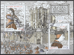 2021 - BF  Oblitéré 1er JOUR - PARIS -  05/11/2021 "Grandes Heures De L'Histoire - Jeanne Hachette – Louis XI " - - Afgestempeld