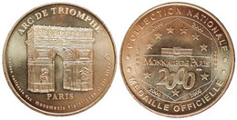 05215 GETTONE TOKEN JETON FICHA MONNAIE DE PARIS MDP ARC DE TRIOMPHE PARIS 2000 - 2000