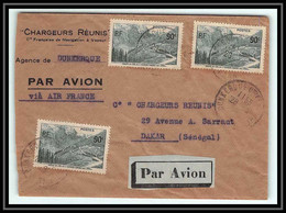 6691/ France Lettre Aviation Avion Air France N°358 Iseran Dunkerque Pour Dakar Sénégal Convoyeur Rapide 1938 - Posta Aerea