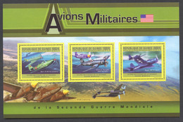 Guinea, Guinee, 2011, British Military Airplanes, MNH Sheetlet, Michel 9051-9053 - Guinée (1958-...)