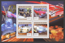 Guinea, Guinee, 2011, Cars, Automobiles, MNH Sheetlet, Michel 9014-9017 - Guinée (1958-...)