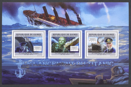 Guinea, Guinee, 2011, Titanic, Boat, Ship, MNH Sheetlet, Michel 8960-8962 - Guinée (1958-...)