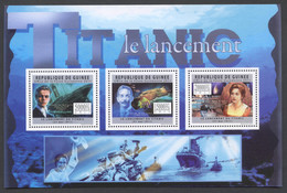 Guinea, Guinee, 2011, Titanic, Boat, Ship, MNH Sheetlet, Michel 8963-8965 - Guinée (1958-...)