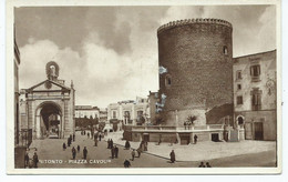 Italy   Postcard Bitonto Rp Puglia Piazza Cavour  Unused - Bitonto