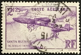 YT 7 (°) Poste Aérienne 1934, 2f25 Lilas Traversée De La Manche Louis Blériot (côte 7 Euros) France – Amscol3 - 1927-1959 Gebraucht