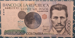 Colombia 20000$ 24/8/2009 P454 XF+/AU - Colombia