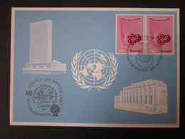 A RARE 1982 GENEVA EXHIBITION SOUVENIR CARD WITH FIRST DAY OF EVENT CANCELLATION. ( 02275 ) - Lettres & Documents