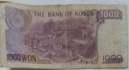 Billet 1000 Won - Korea, South