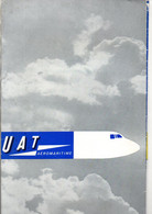 Pochette U.A.T Aéromaritime Union Aéromaritime De Transport Avec Double Carte - Format : 32x20 Cm - Pubblicità