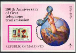 -Maldive Islands- 1976-"Telephone Centenary"(**) - Maldives (1965-...)