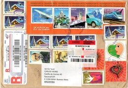 FRANCE 2021. Registered Air Cover With Several Stamps As Postage, From Paris To Buenos Aires - Brieven En Documenten