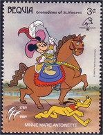205 St Vincent Bequia Disney Revolution Francaise Cheval Horse MNH ** Neuf SC (BEQ-3a) - St.Vincent (1979-...)