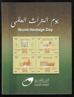 Egypt -  2021 ISSUED WORLD HERITAGE DAY 8 PAGE BOOKLET (Egypte) (Egitto) (Ägypten) - Briefe U. Dokumente