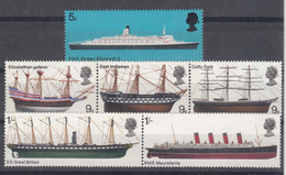 Great Britain 1969 Ships Boats Mi#498-503 Mint Never Hinged - Boten