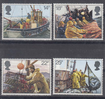 Great Britain 1981 Ships Boats Mi#891-894 Mint Never Hinged - Schiffe
