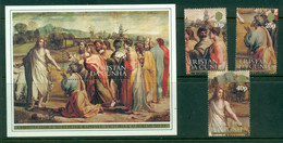 Tristan Da Cunha 1984 Paintings, Raphael 500th Birthday + MS MUH - Tristan Da Cunha