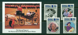 Tristan Da Cunha 1985 Queen Mother 85th Birthday + MS MUH - Tristan Da Cunha