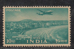 India 1955 AIRMAIL   Five Year Plan, Marine Drive Sea Shore, BOMBAY , 1v, , MNH(**) - Unused Stamps